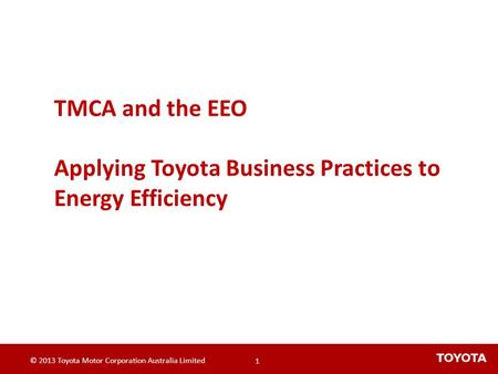 Toyota Australia Overview