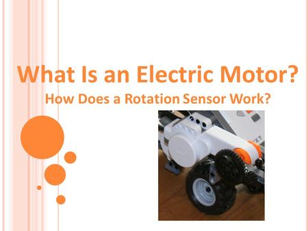 What Is an Electric Motor? How Does a Rotation Sensor Work?