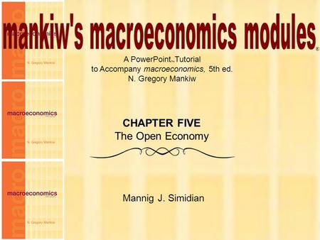 mankiw's macroeconomics modules