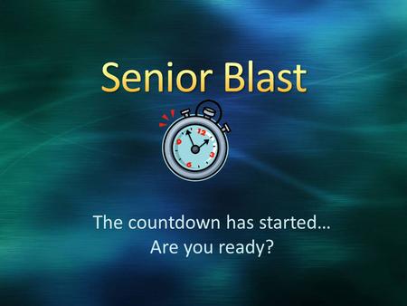 The countdown has started… Are you ready?. College Technical School Military Job Have you turned in an application? Have you been accepted?