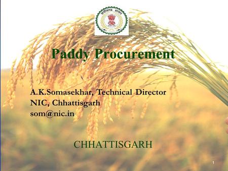 Paddy Procurement CHHATTISGARH