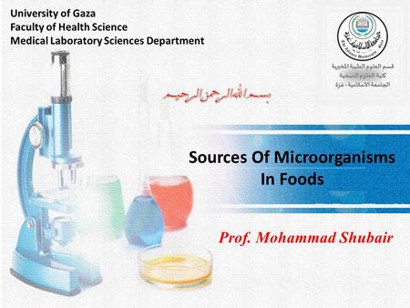 Sources Of Microorganisms In Foods