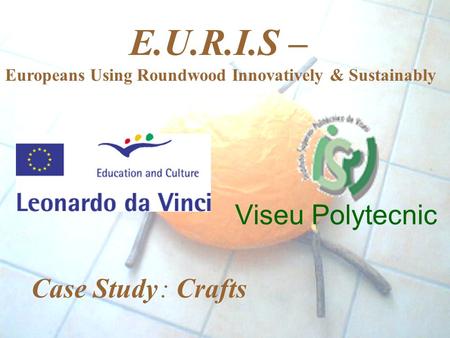 Viseu Polytecnic E.U.R.I.S – Europeans Using Roundwood Innovatively & Sustainably Case Study : Crafts.