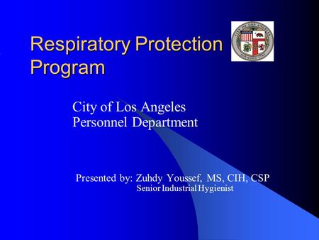 Respiratory Protection Program