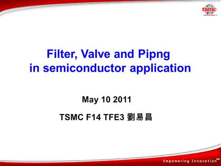 in semiconductor application