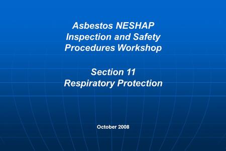 Respiratory Protection