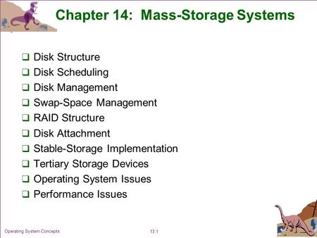 Chapter 14: Mass-Storage Systems