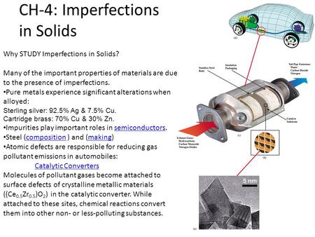 CH-4: Imperfections in Solids