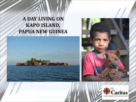 A DAY LIVING ON KAPO ISLAND, PAPUA NEW GUINEA. 5.30am Wake to the sound of the roosters. Jump in the sea for a wash. Rinse with fresh water brought in.