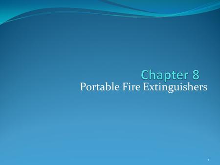 Portable Fire Extinguishers