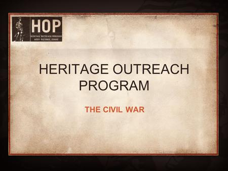 HERITAGE OUTREACH PROGRAM