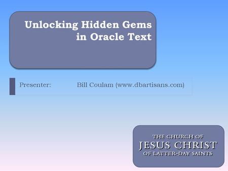 Unlocking Hidden Gems in Oracle Text