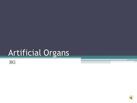 Artificial Organs BG.