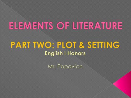 As you prepare to take lecture notes, think about what is required in order to tell a good story. On the card provided, write the worlds shortest short.