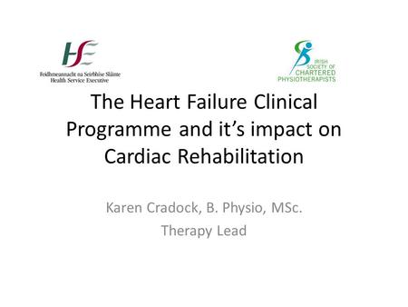 Karen Cradock, B. Physio, MSc. Therapy Lead