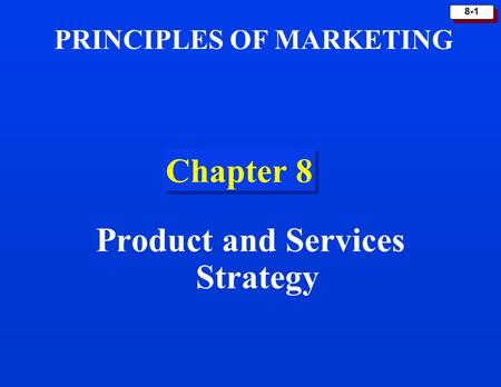 Product and Services Strategy