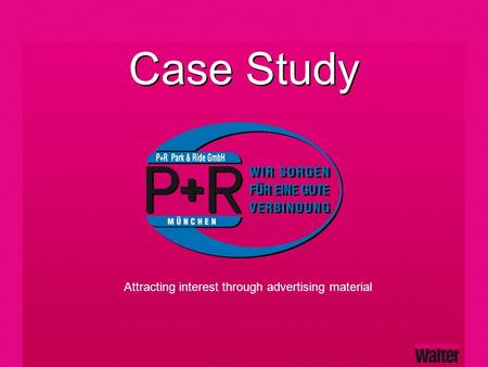 Case Study Attracting interest through advertising material.