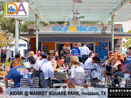 MARKET SQUARE PARK, Houston, TX. MARKET SQUARE PARK KIOSK.