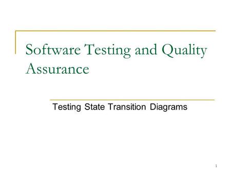 Software Testing and Quality Assurance