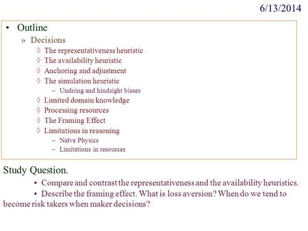 4/1/2017 Outline Study Question.