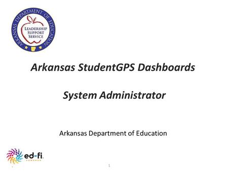 Arkansas StudentGPS Dashboards