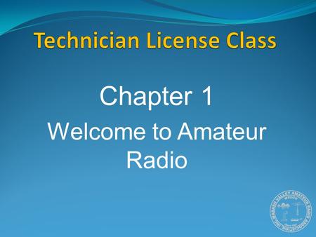 Technician License Class