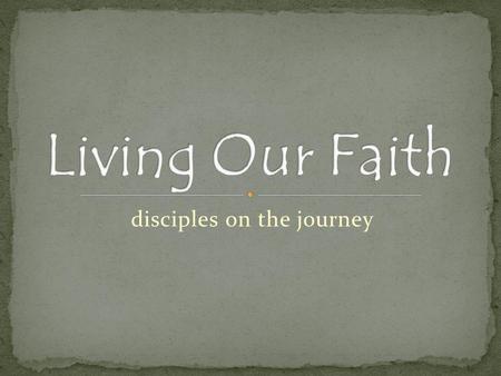 Disciples on the journey. Half the world lives on less than $2 per day More than 2 billion people have no access to electricity or clean water Every 3.6.