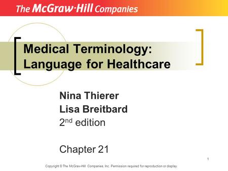 Medical Terminology: Language for Healthcare