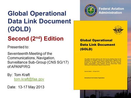 Global Operational Data Link Document (GOLD)