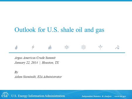 Outlook for U.S. shale oil and gas