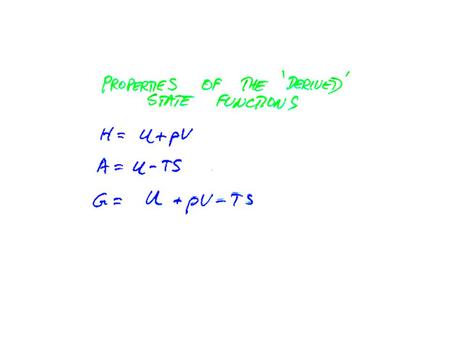 We will call μ the Chemical Potential Right now we will think of it as the molar free energy, but we will refine this definition later… Free Energy.