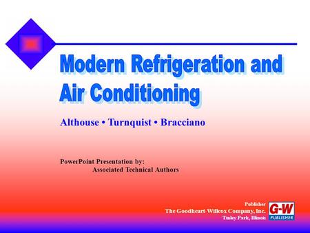 Modern Refrigeration and Air Conditioning