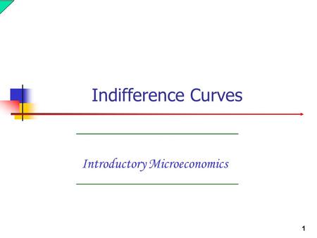 Introductory Microeconomics