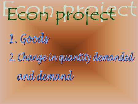 Economic goods Definition: An economic good is any good that is insufficient to satisfy all our wants, i.e. it is scarce. As people prefer to have more.