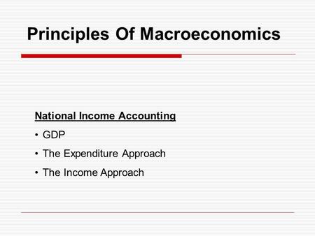 Principles Of Macroeconomics