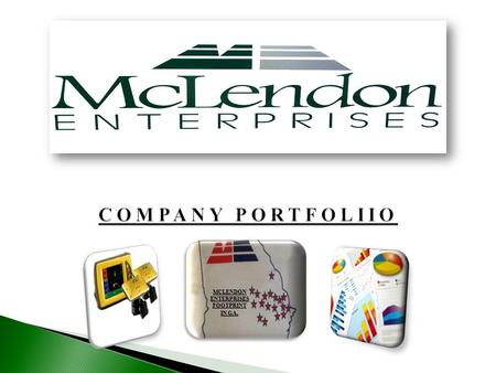 COMPANY PORTFOLIIO MCLENDON ENTERPRISES FOOTPRINT IN GA.