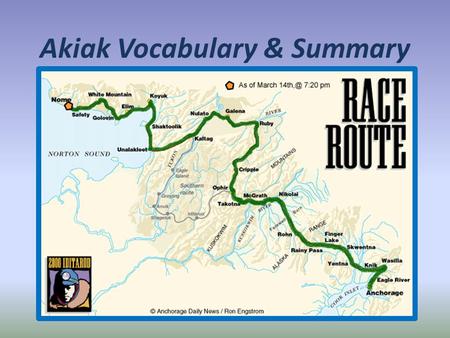 Akiak Vocabulary & Summary