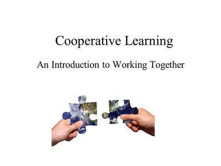 An Introduction to Working Together