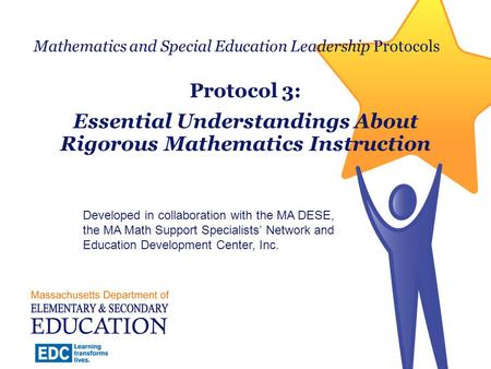 Mathematics and Special Education Leadership Protocols