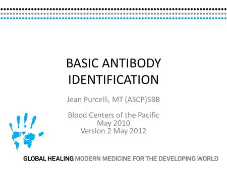 BASIC ANTIBODY IDENTIFICATION