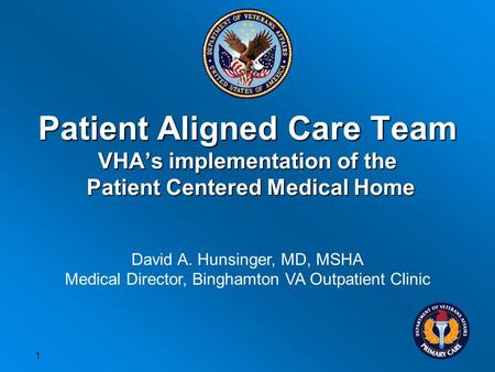 David A. Hunsinger, MD, MSHA