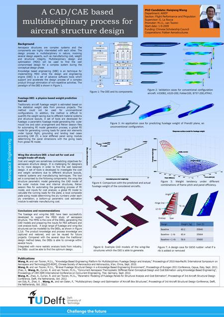 A CAD/CAE based multidisciplinary process for aircraft structure design Background Aerospace structures are complex systems and the components are highly.