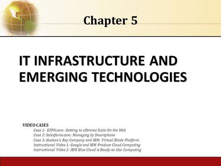 IT INFRASTRUCTURE AND EMERGING TECHNOLOGIES