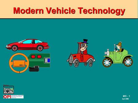 The Road to Skilled Driving M11 - 1 April 2006 Modern Vehicle Technology.