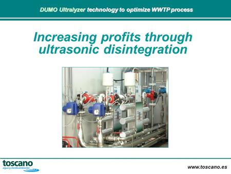 Increasing profits through ultrasonic disintegration