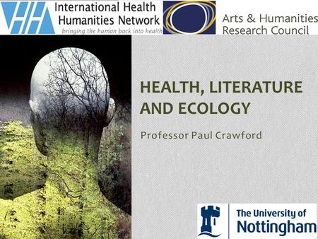 Professor Paul Crawford. A more inclusive, outward- facing and applied discipline Not just medical Relevant to allied health professionals, carers, service-