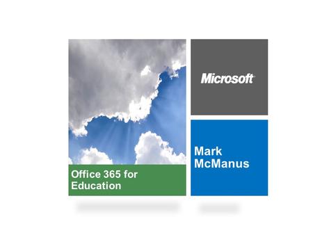 On Premise Cloud Services on premises Storage Servers Networking O/S Middleware Virtualization Data Application Runtime You manage Infrastructure.