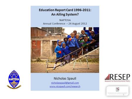 Education Report Card : An Ailing System