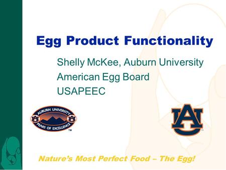 Egg Product Functionality