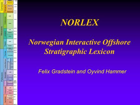 Norwegian Interactive Offshore Stratigraphic Lexicon